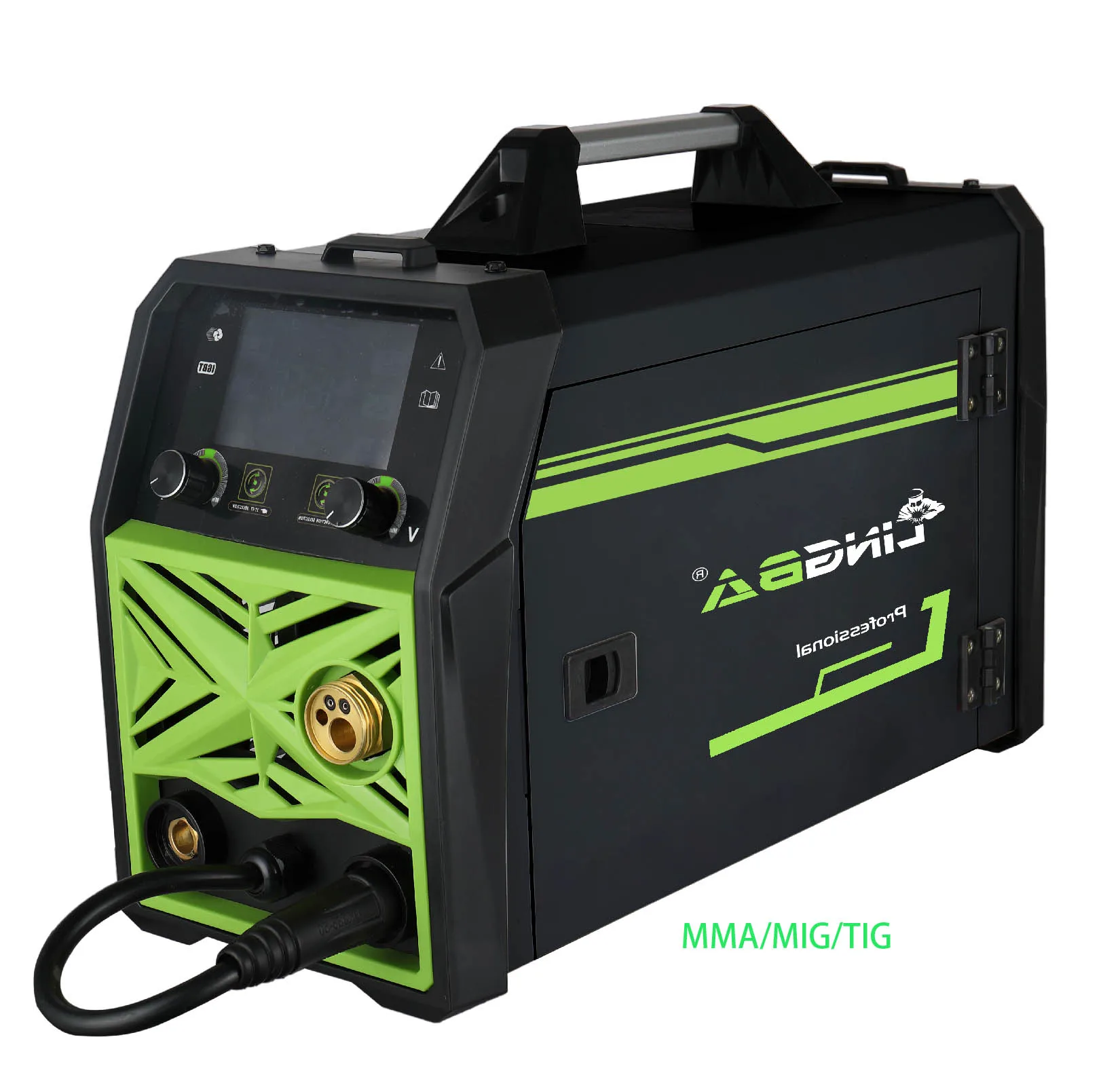 Lingba High Efficient colorful screen Gasless Mig Welder MMA/MIG-160/180/200A