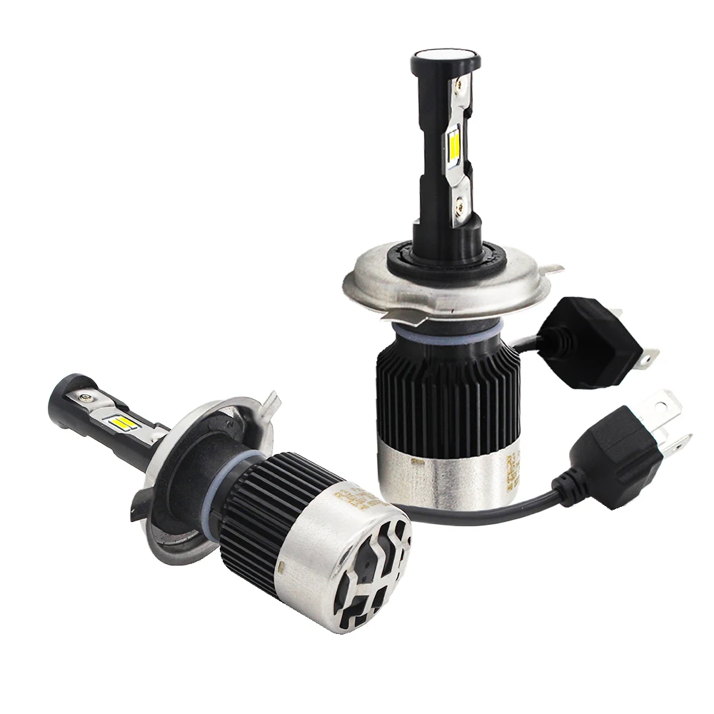 Raych лампы для фар 80 Вт 8000Lm конверсионный комплект R3 H1 H4 H7 H11 H13 9004 9005 яркий светодиодный налобный фонарь с