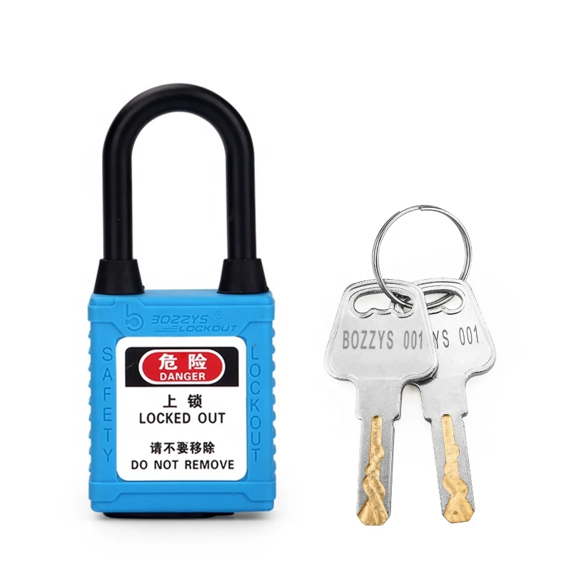 38mm Dust-Proof Safety Padlock with Master Keyed for lockout insulated against the effects of electricity