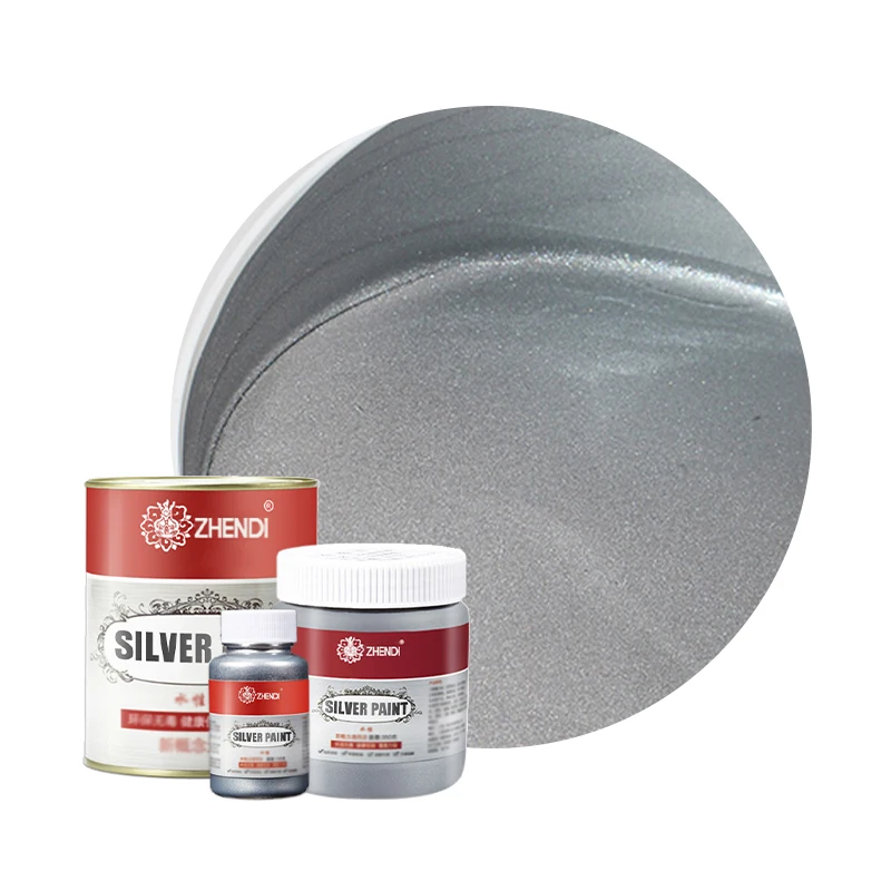 Colorful Water Property Sparkling Silver Paint Semi Matt Antirust Silver Paint