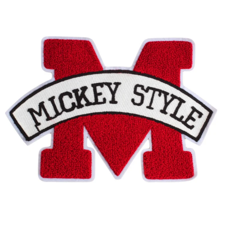 
High quality custom chenille embroidered patches towel patches wholesale with low MOQ 