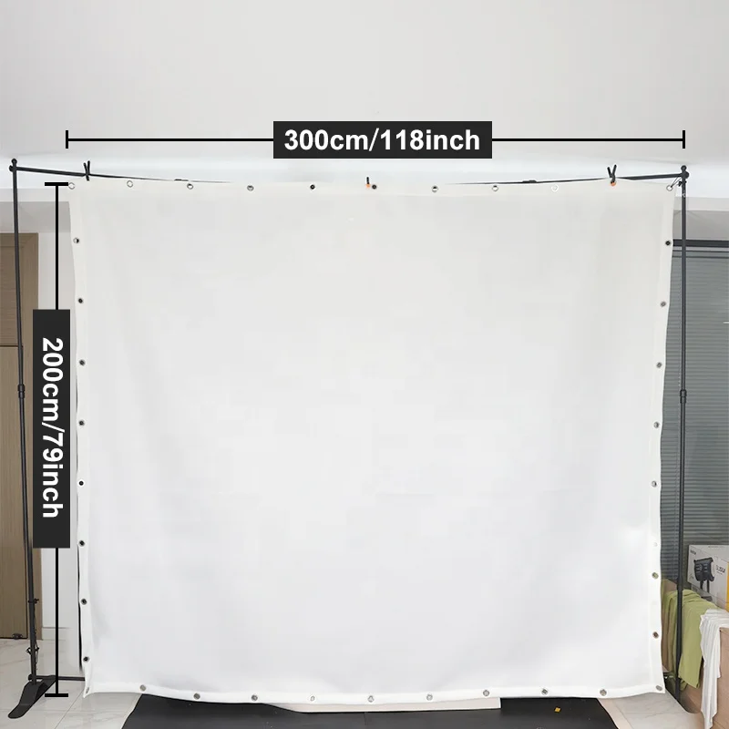 Customizable Top-of-the-line Sound Insulation Less Bounceback 3 Layer Durable Indoor Golf Simulator Impact Screen Golf Fabric