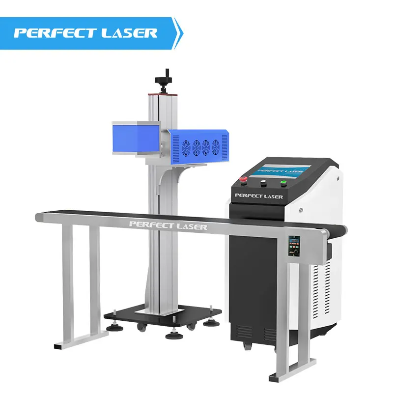 Perfect Laser -Germany Imported  Galvanometer Fast Speed RF Metal Tube Co2 Laser  Marking Coding Printing Machine For Nonmetal