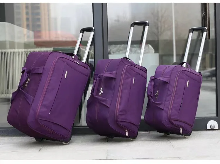 Newest Travel Bags Luggage Outdoor Light Folding Travel Bag Travel Organizer Bag with Wheels Large Capacity 20 24 26 Inch Unisex