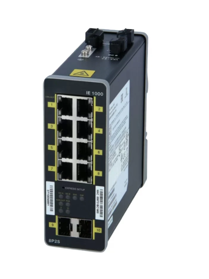 Оригинальный IE-1000-8P2S-LM Промышленный Коммутатор Ethernet 8 FE медь Poe + и 2 * GE SFP переключатель уровня предприятия