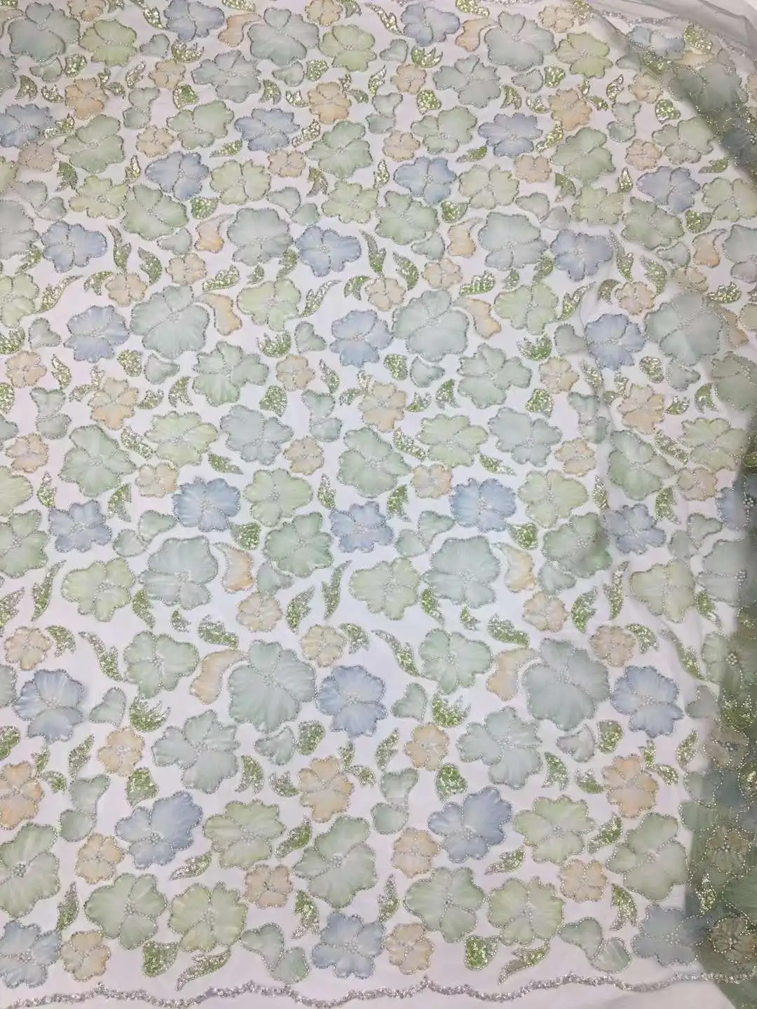 lace fabric peach beaded french sequined beaded embroidery lace sequins fabric beaded lace fabric sequin elegant