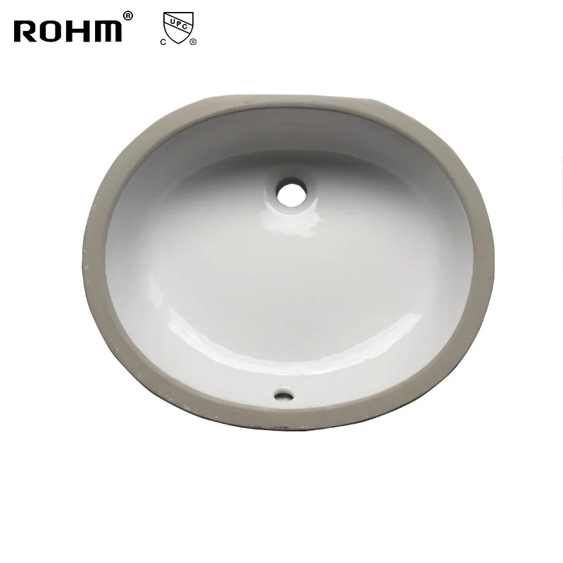 CUO1714  ADA Sink Undemount Ceramic Wash Basin Basin Bathroom Ceramic White Porcelain Sink