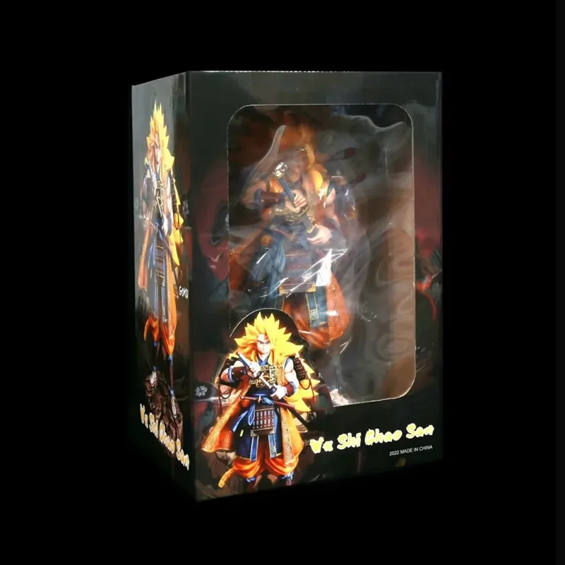 OEM Customized PVC Resin toys HIGH Quality Action & toy 32cm Samurai Super Saiyan standing posture DBZ anime figures Son Goku