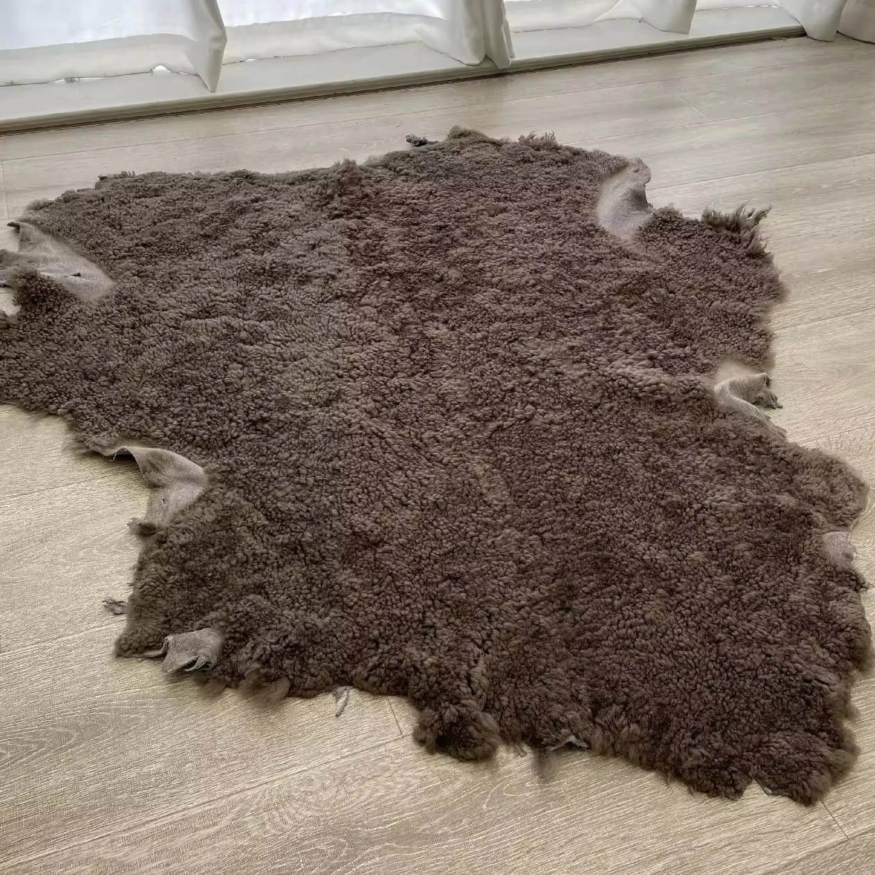 Factory price high quality customized wool length European style breathable single color sheepskin covers for furniture