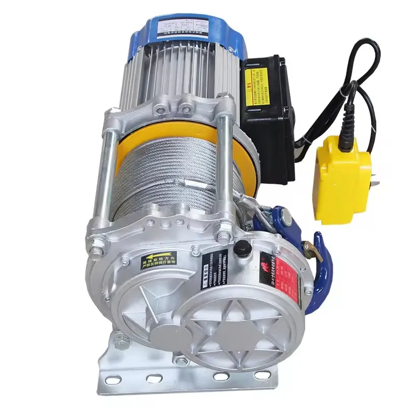 1500kg 2500kg 3000kg wireless remote control wire rope electric trolley hoist 220v/380v electric winch