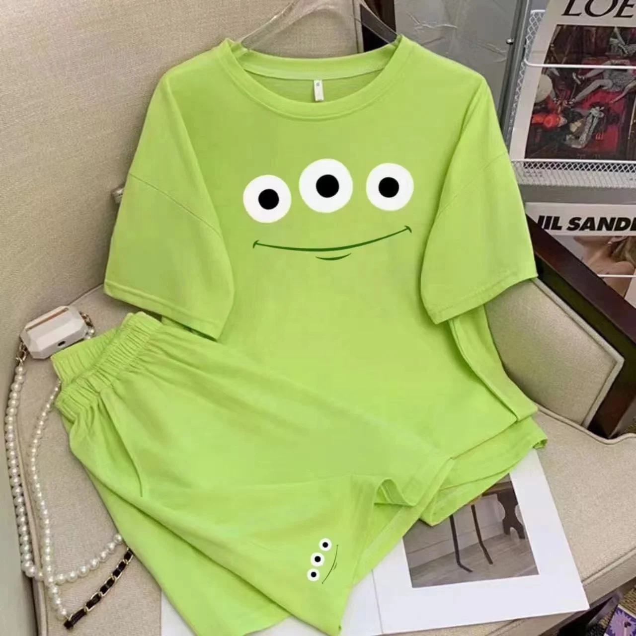 Night Gown Home Casual Sleep Wear Loungewear Nightgowns Suits Nighty Robe Women 2 Piece Set Clothing