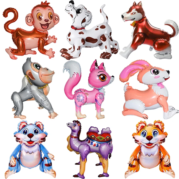 Wholesale 4D Custom Animals Shape Helium Animal For Balloons Toys Big Walking Inflatable Animal Balloons For Baby
