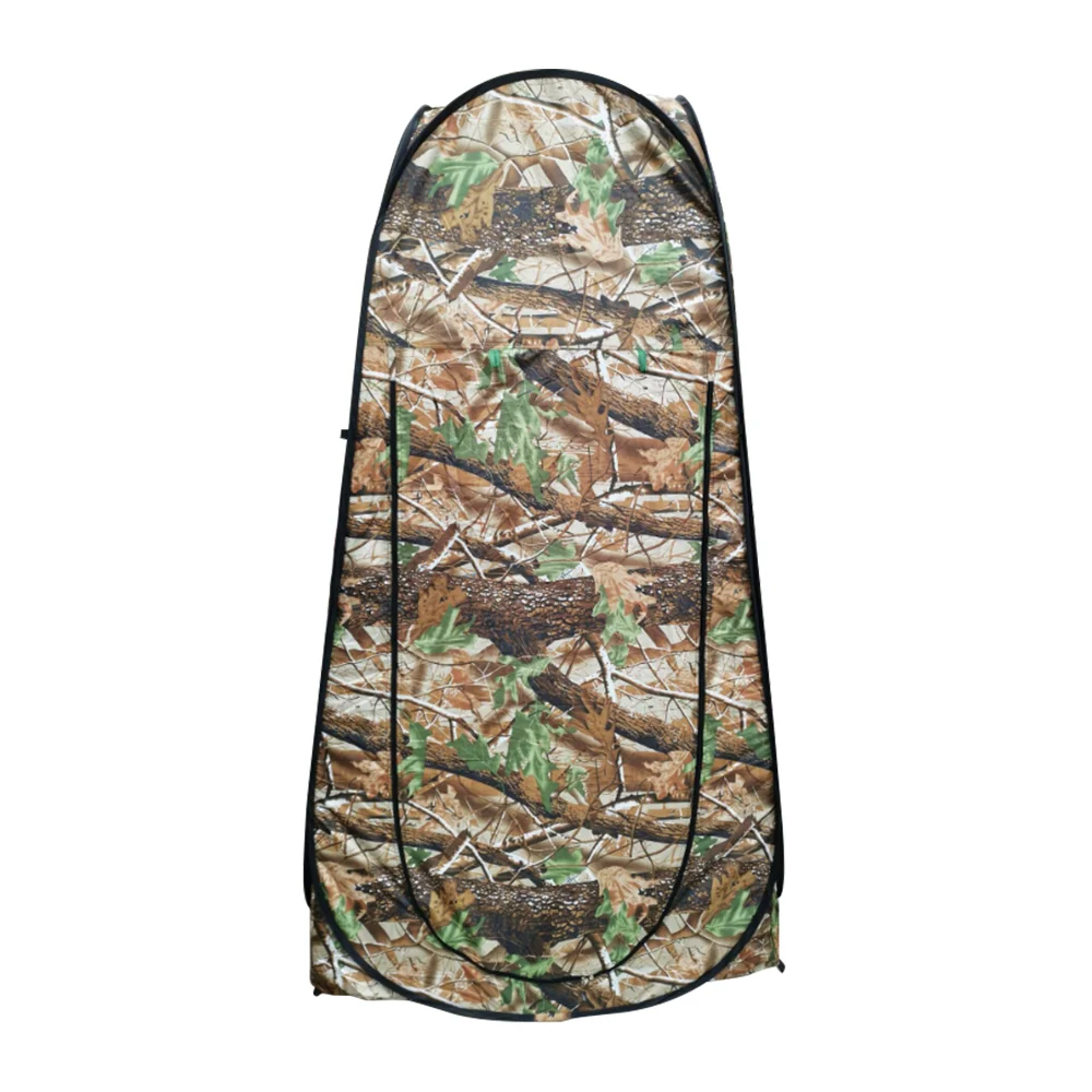 Outdoor Moving Shower Toilet Tent Privacy Changing Bath Shelter Fitting Room Waterproof Pop Up Tent With Bag Camouflage