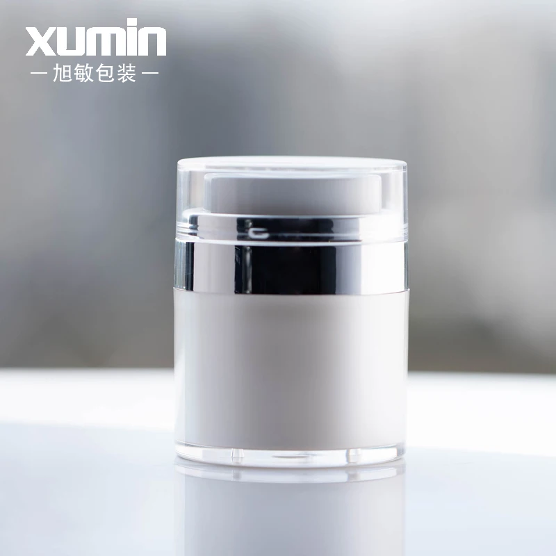 airless cosmetic jar press pump 50ml airless pump cream jar 15ml 30ml 50g 50g airless pump jar empty acrylic cream