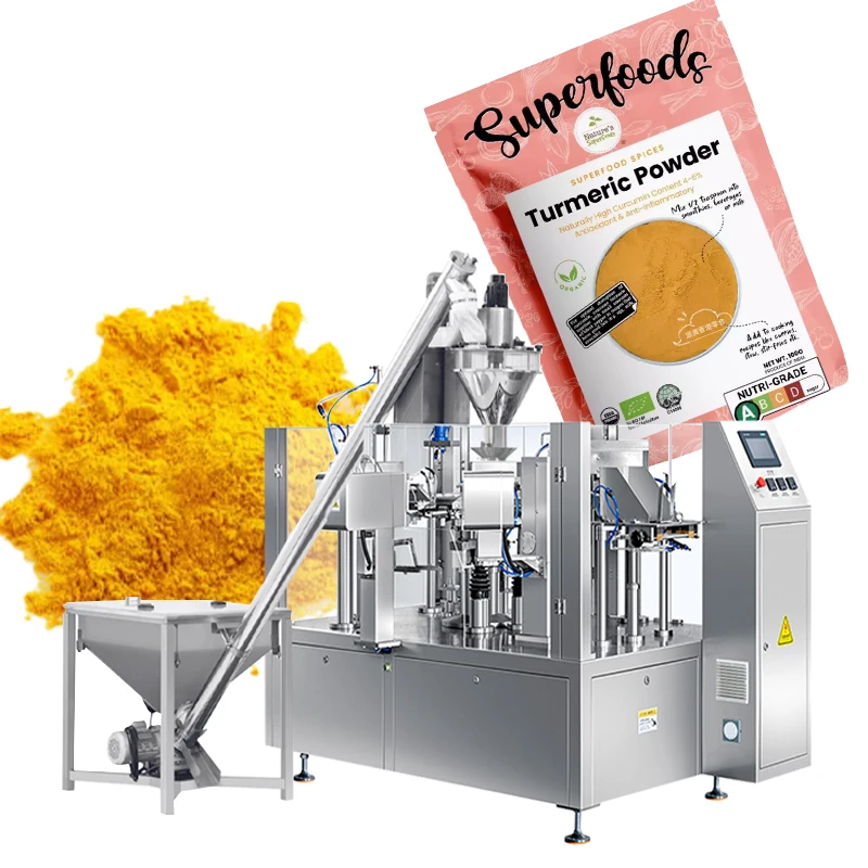 Automatic Rotary Bag Packaging Machine Washing Detergent Coffee Protein Powder Packing Machine