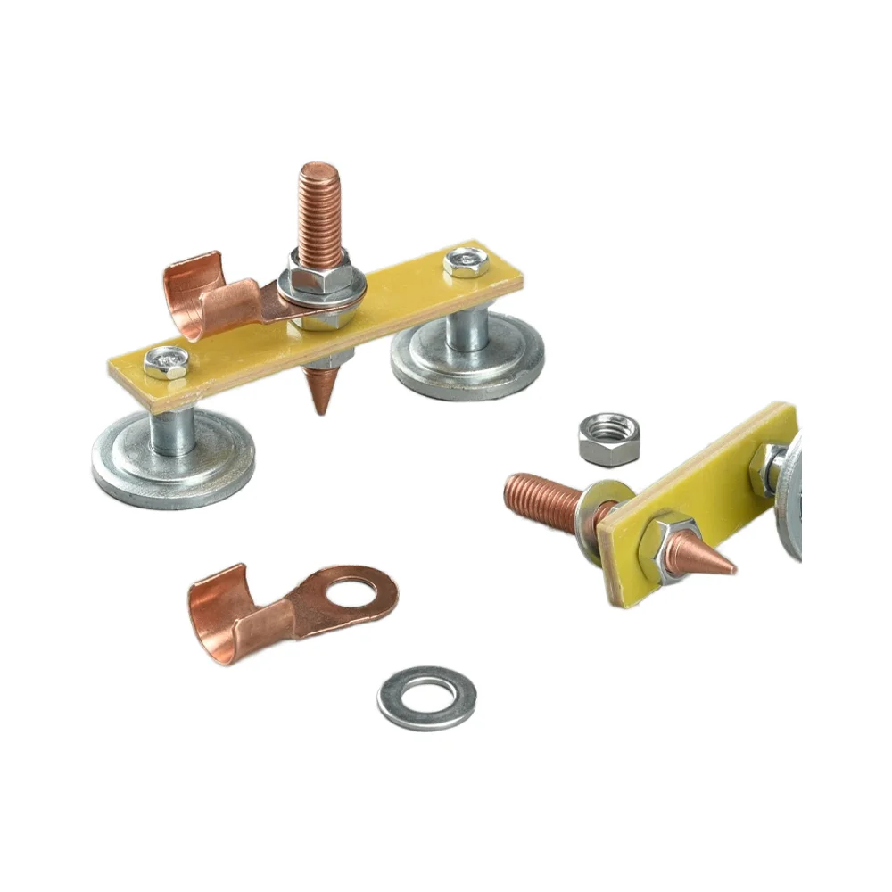 Strong Magnetic Ground Iron Artifact Steel Triangle Pattern Clamp Welding Magnet with Fixed Iron Ground Head for Welding Machine