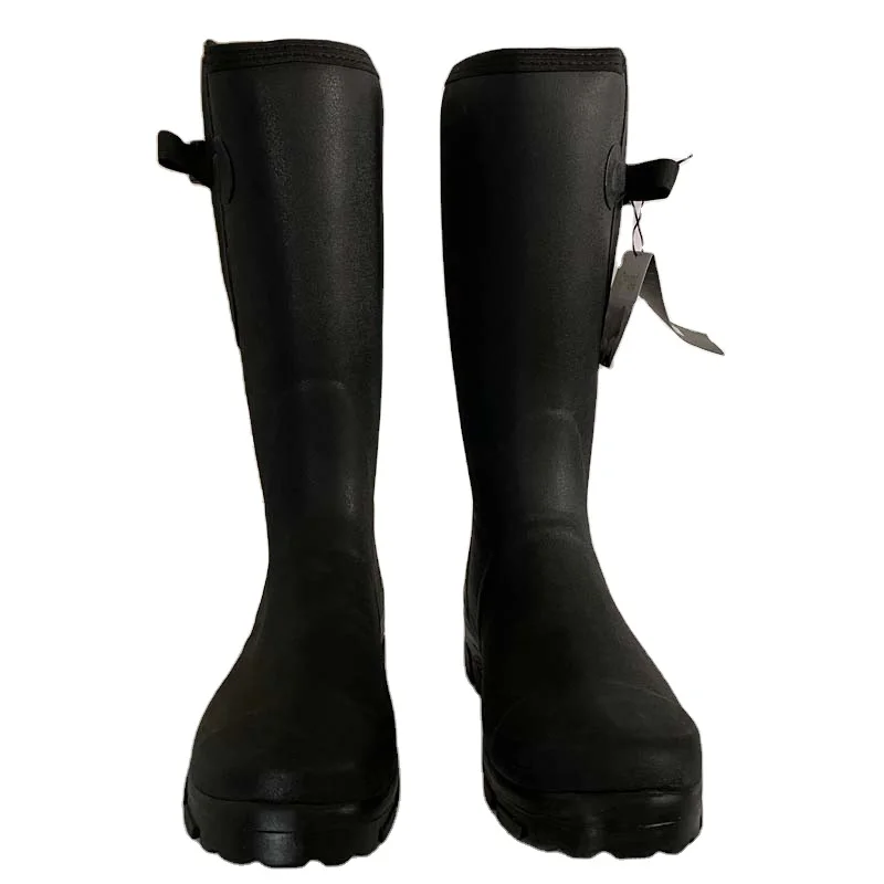 top end waterproof rubber out sole black rubber neoprene hunting boots muck boots