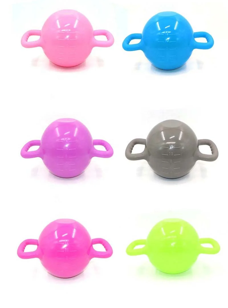 Gym Equipment Training Workout  PVC Power Adjustable Fitness Exercise Custom Logo Weightlifting Water Filled Yoga Dummbell