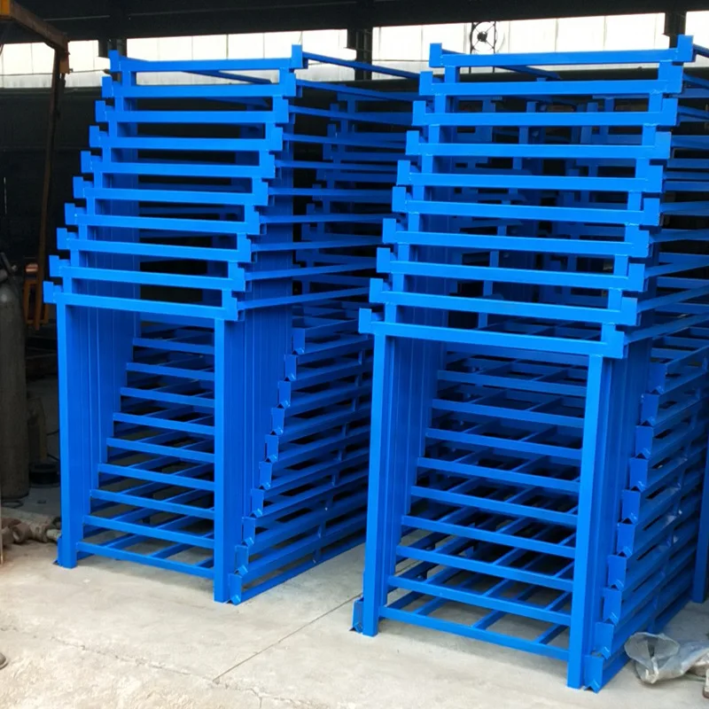 Foldable Stackable Warehouse Storage Rack For Stacking