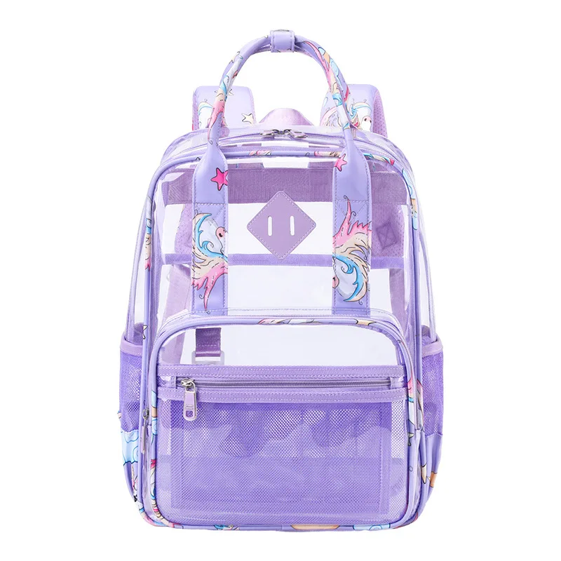 Customized Mini Cute PVC Kids Backpack Clear Backpack School Bag Transparent Backpacks For Children