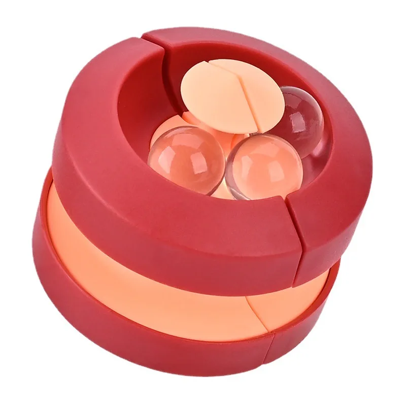Cross-border hot sales stress relief magic bean education Hamburg 3D spinning gyroscope puzzle portable anti-stress fidget toy