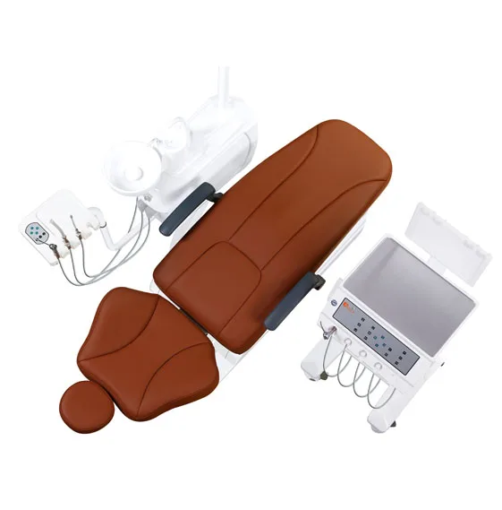 Полностью регулируемое Стоматологическое лечебное кресло с эргономичным дизайном и светодиодной устной лампой