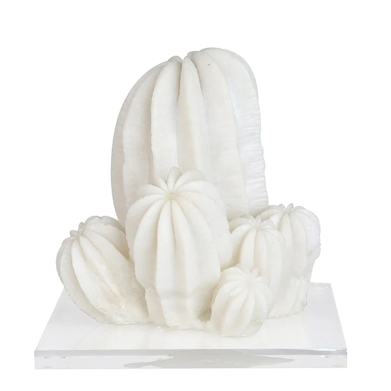 Resin Art Crafts Decorative Items Lovely Cactus Sculpture Home Furnishing