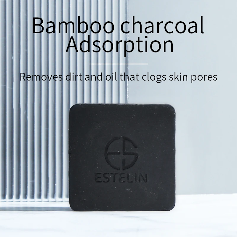 ESTELIN    Black charcoal & 24K gold soap