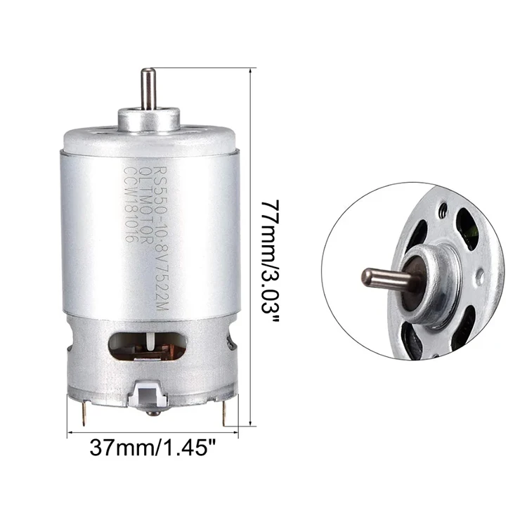 Good quality power tools spare parts made in China NewBeat brand factory cordless drill 550 12v motor