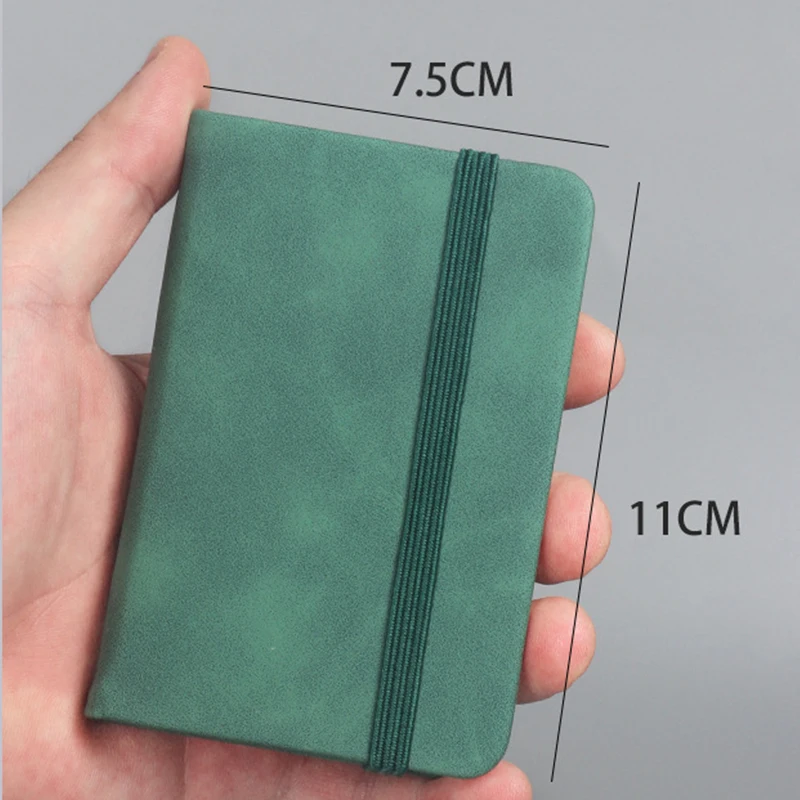 Small cute pocket notebook pu leather lined journal notebook custom printing notebook