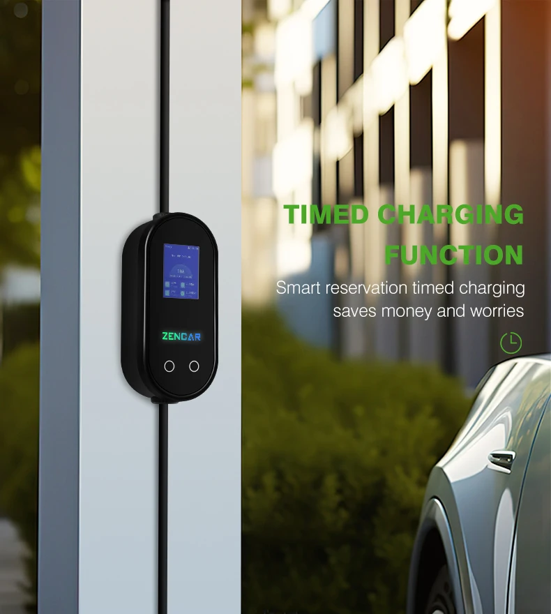 PORTABLE EV CHARGER 32Amp 7KW 5 CURRENT SWITCHING electric car charger for GB/T 2034 electric vehicle