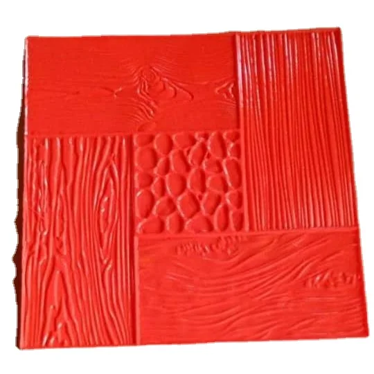 Wood Texture Concrete Stamp Mold Rubber Concrete Stamp Mat for Floor