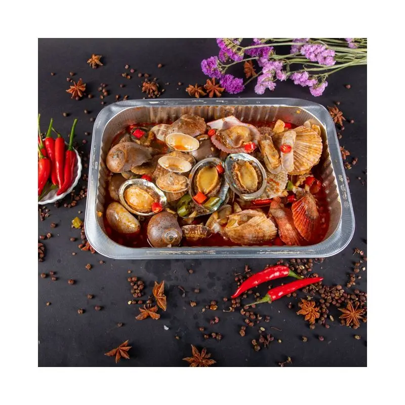 
Freshs and tender abalone mixed shellfish hot and ready to eat 