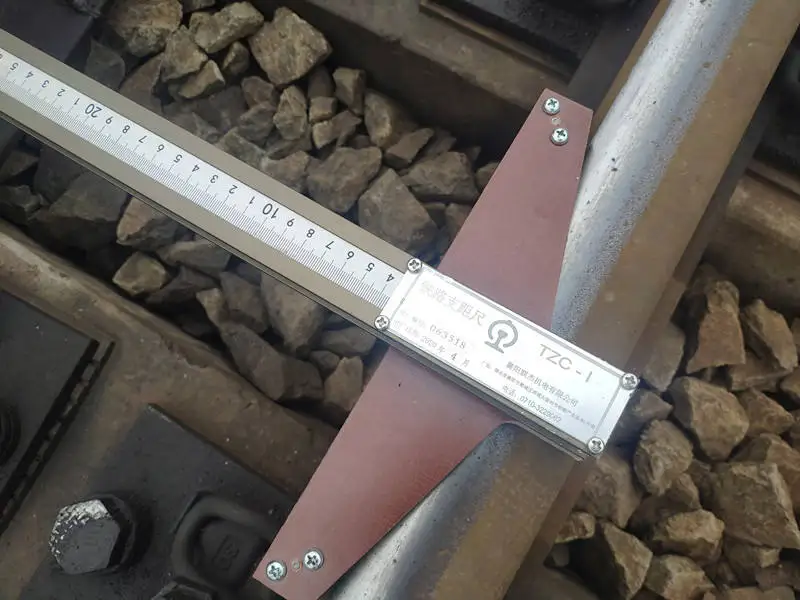 Rail Gauge Offset Ruler/ Railway Switch Measurement/ Railway Switch Rail Offset Scale Gauge Ruler
