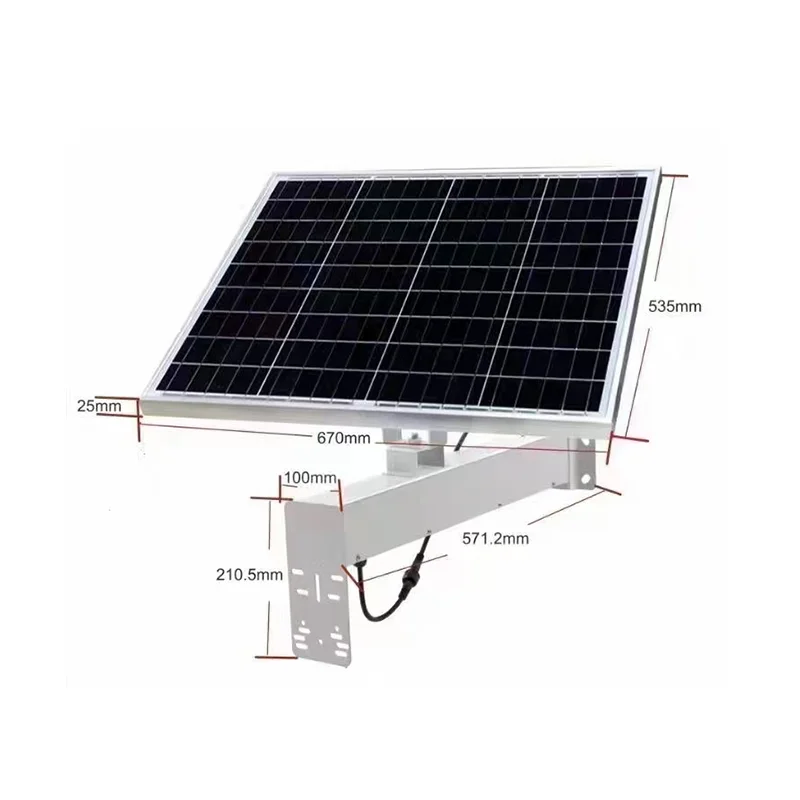 Renewable Energy 60W 40AH 45W 15A Solar panel CCTV camera 4g network ptz speed dome