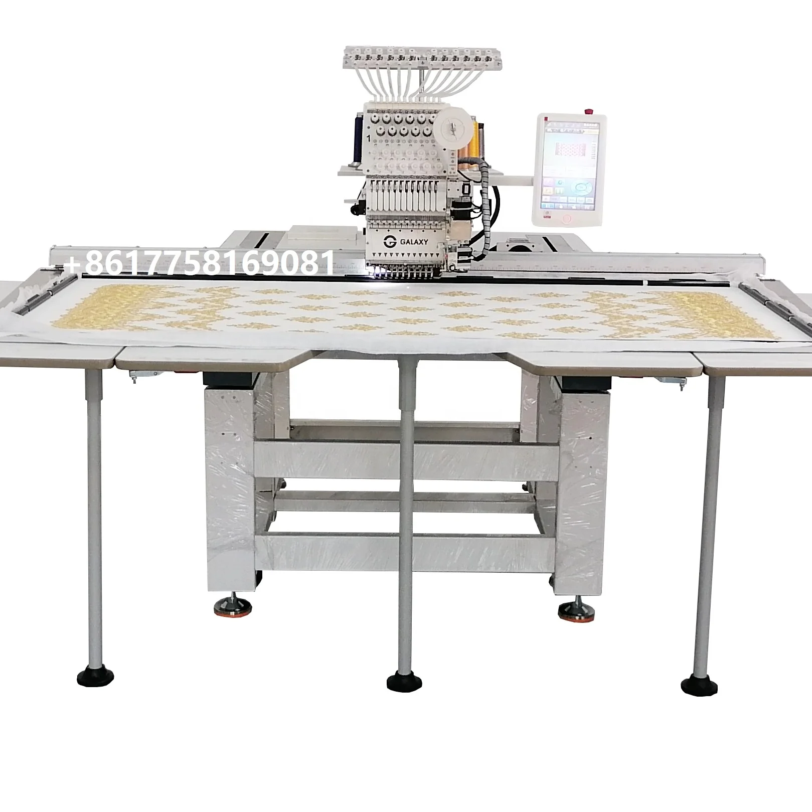 Галактика 1 головка 12 15 игл большая площадь промышленная Вышивка компьютеризированная вышивальная машина платья одежда DAHAO программное