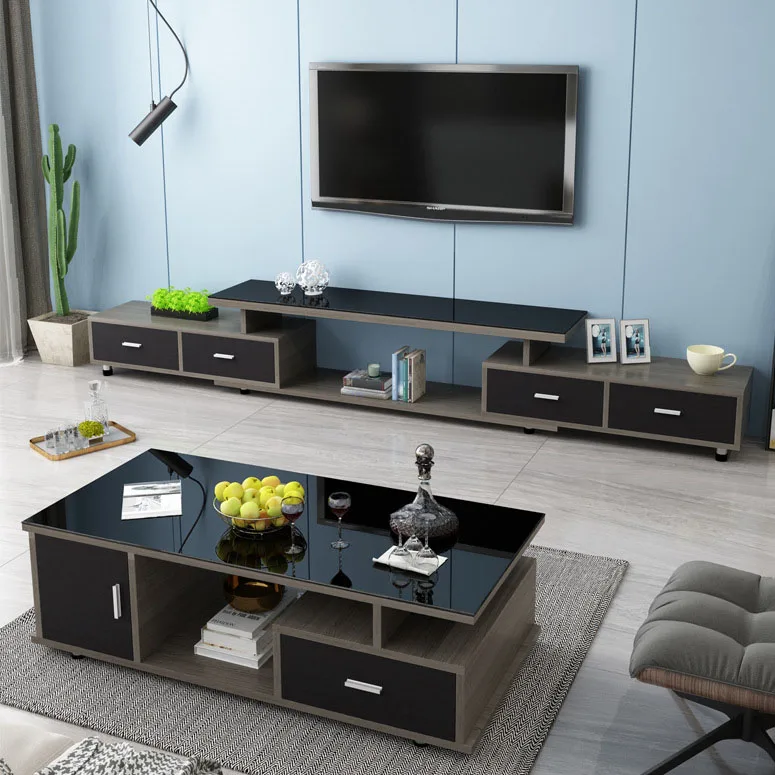 Простая современная мебель для гостиной креативная Подставка для телевизора из закаленного стекла