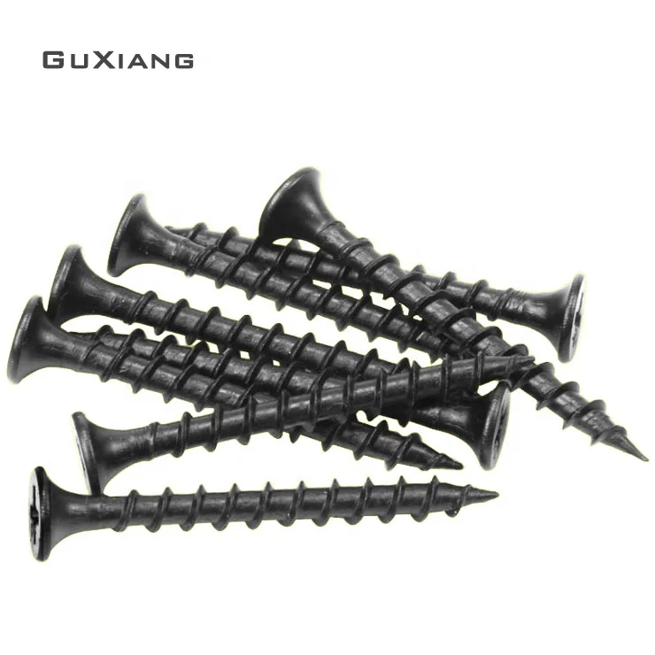 Стеклярус головка Самонарезающий винт черные фосфатированные саморезы шурупы для ДСП