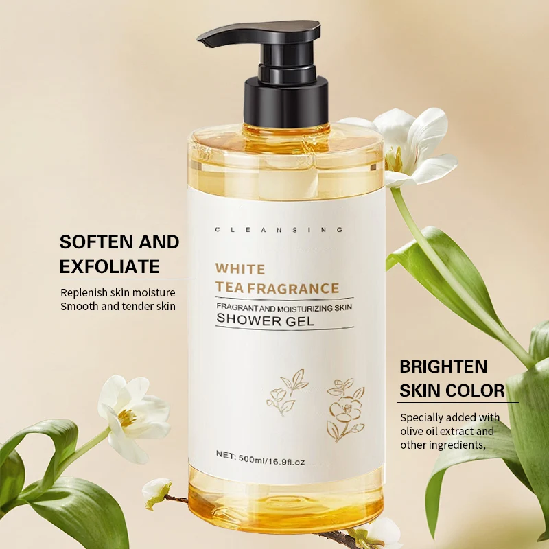 Shampoo & Shower Gel Set Long-lasting Fragrance Oil Control Cream Genuine Perfume Flavor Camellia White Tea Shampoo