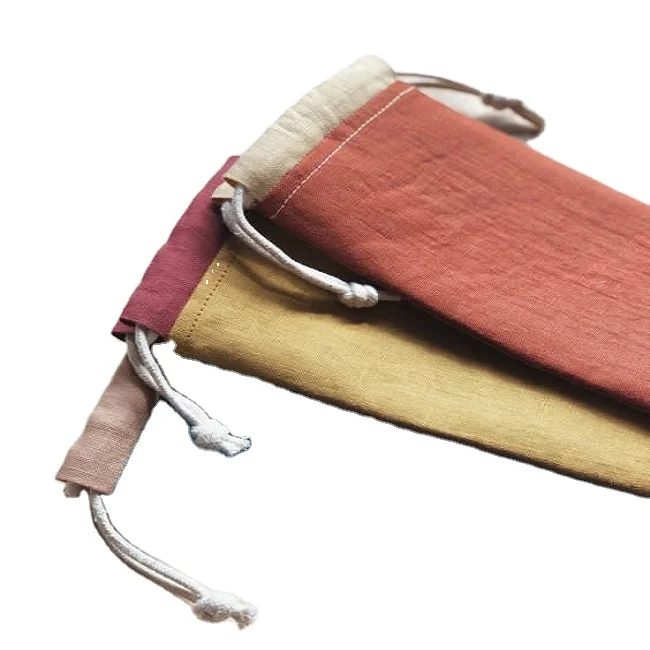 Персонализированный чехол для солнцезащитных очков со шнурком, льняной чехол, Мягкая тканевая сумка для очков, Экологически чистая сумка для солнцезащитных очков