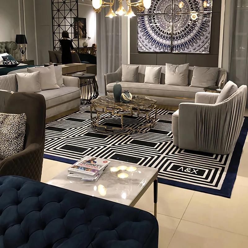 Modern new model exotic living room sectional 123 seater couch sets furniture with gold bottom velvet sofa set for drawing room