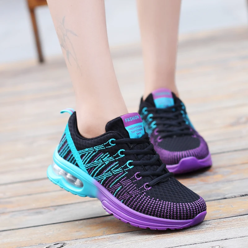 Women Tennis Athletic Fitness Shoes Breathable Trainers Shoes Plus Size Outdoor Casual Sport Shoes tenis feminino