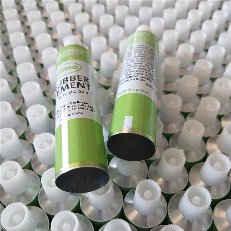 Mouth Closed Cylinder Packing Aluminum Tube 10ml Aluminum Tube With Lid White Black Blue Red