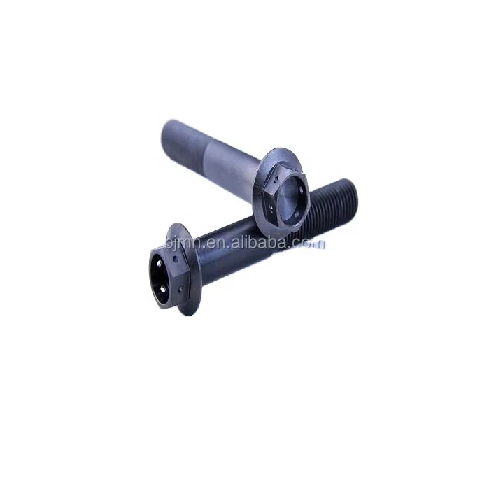 High strength custom M8 hex flange GR5 Ti-6al-4v titanium bolts titanium screws titanium fasteners