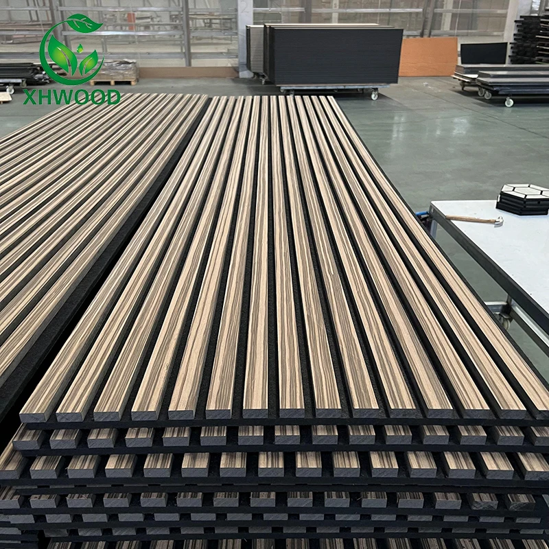 High Quality Akupanel Wall And Ceiling Soundproof Slats Wooden Veneer Acoustic Panel For Auditorium Hall
