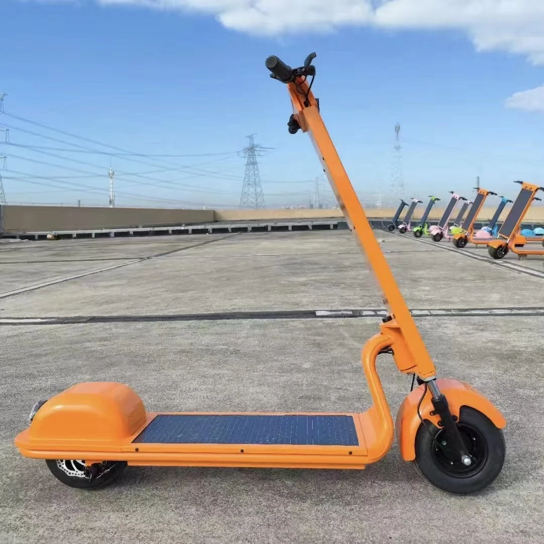 350w Solar Panels mobility foldable adults self-balancing electric solar powered scooters with sea Anti-impact Waterproof