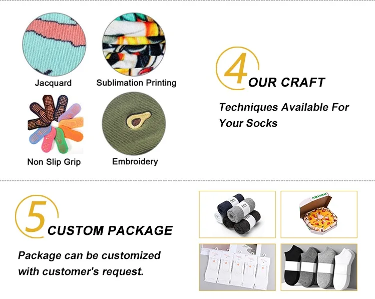 Fashion OEM Cotton Crew Grip Custom Logo Smiley Face Design High Quality Compression Socks Sport