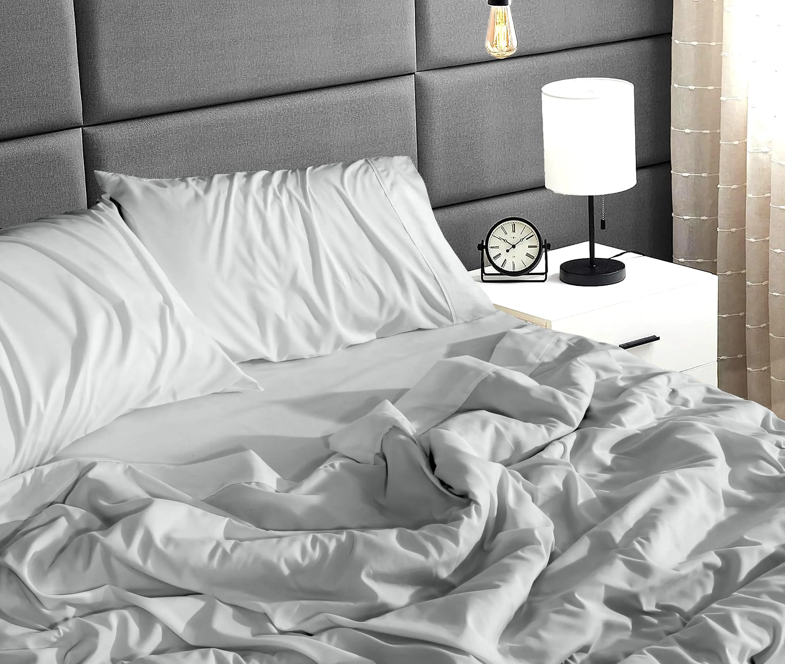 1800 Series 4 Piece Bed Sheet Set Microfiber Twin Bed Sheet Set Bedding Set Luxury