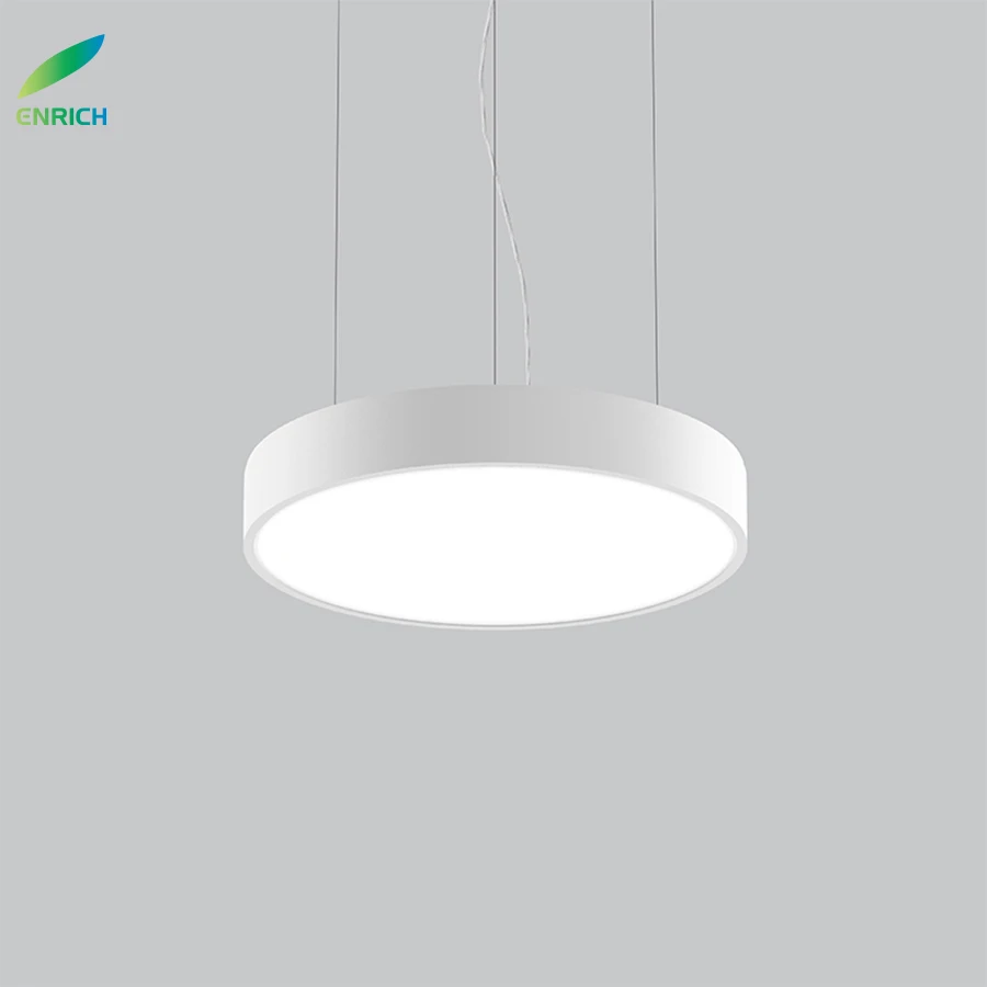 DMX512 Dali DT8 Dimmable LED Ceiling Circle Ring Lights RGB Full Color DMX LED Circle Light for Gym Lighting