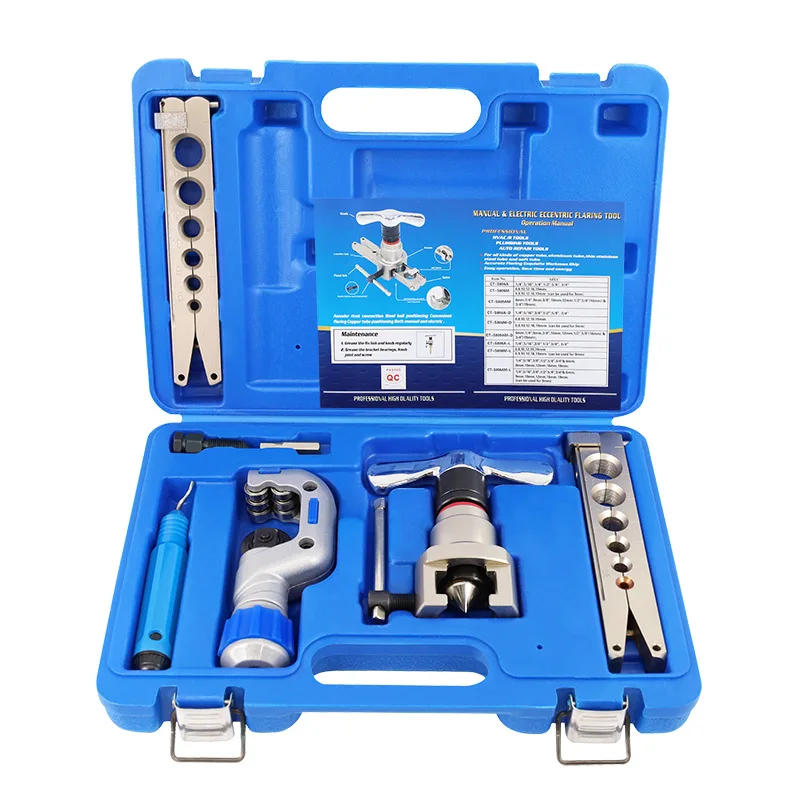 Manual and Electric Dual-Purpose Eccentric Pipe Expander 1/4-3/4 Inches With Cutting and Blow Case Customizable